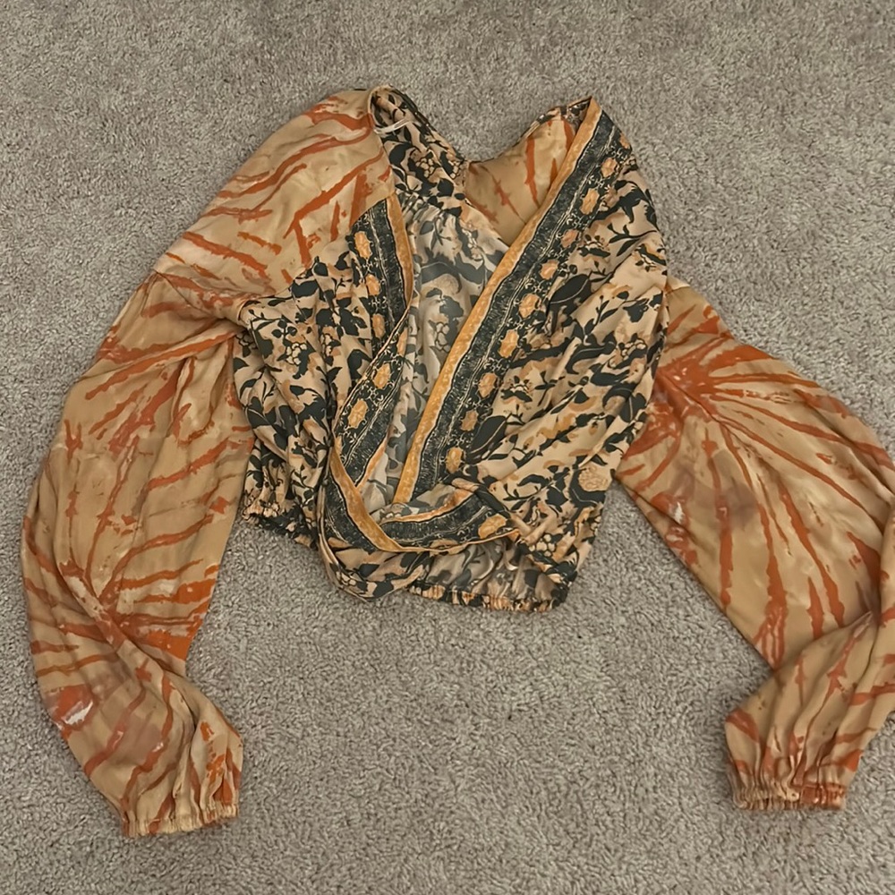 Free people drapes front blouse